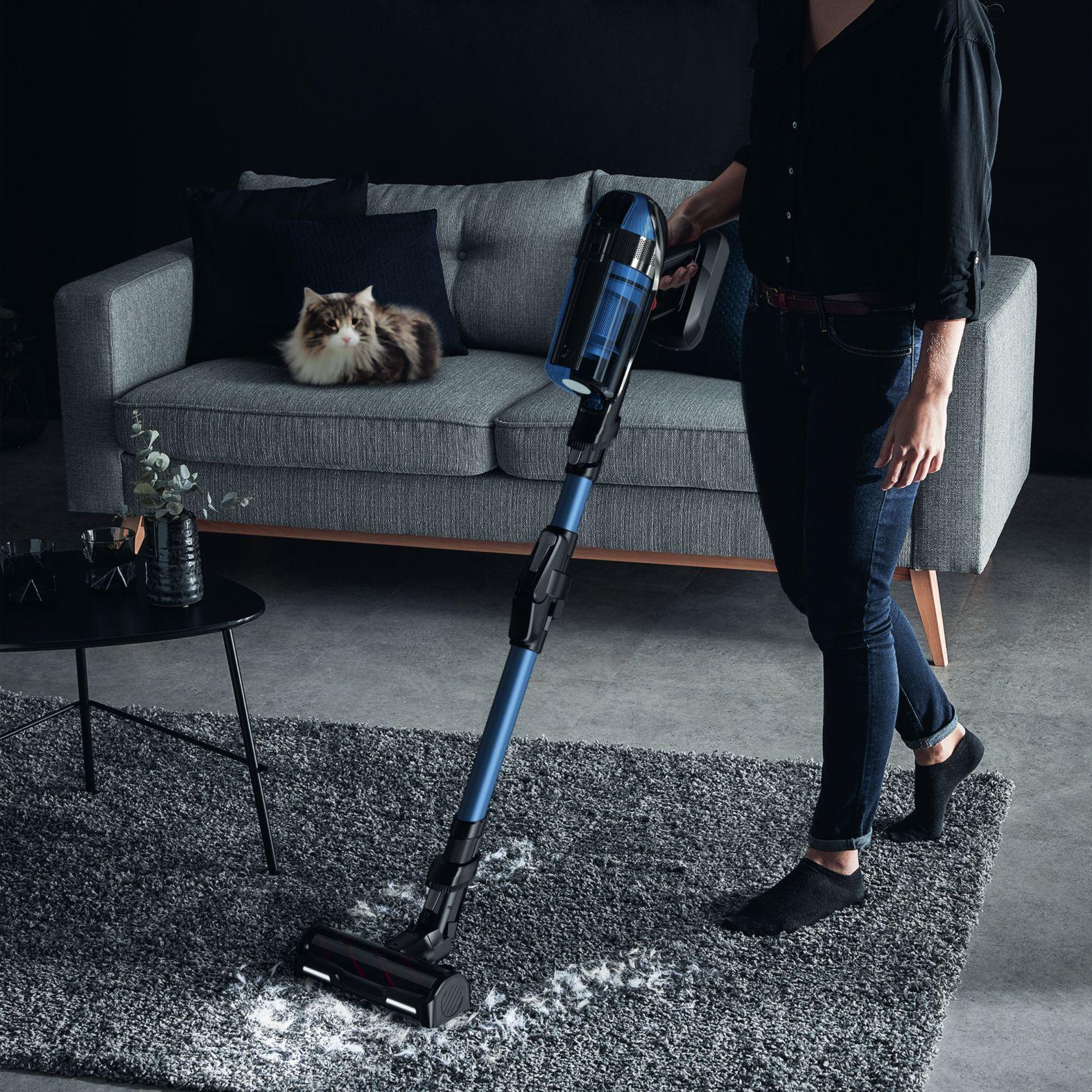 Aspirador Vertical 2 em 1 ROWENTA X-Force Flex 12.60 Aqua RH98C0WO (Altura 25,5 cm - Azul e Cinzento), miniatura 3