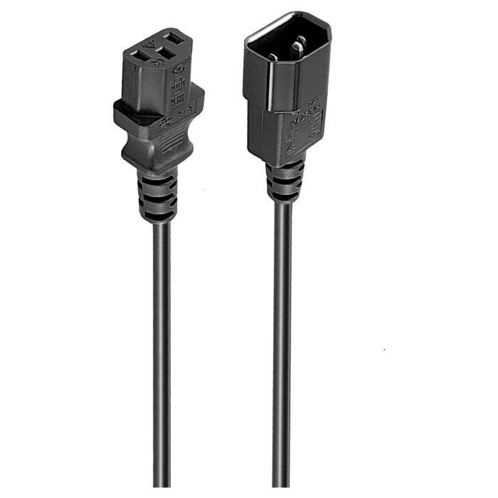 Cabo de Extensão de Alimentação EWENT EW-190200-020-N-P (1,8 m - Acoplador C13 - Acoplador C14 - Preto), miniatura 3