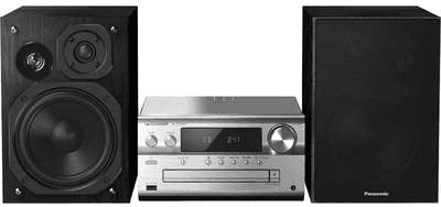 Micro Sistema de Áudio PANASONIC SC-PMX94EG-S (40 W - Preto e Prateado)