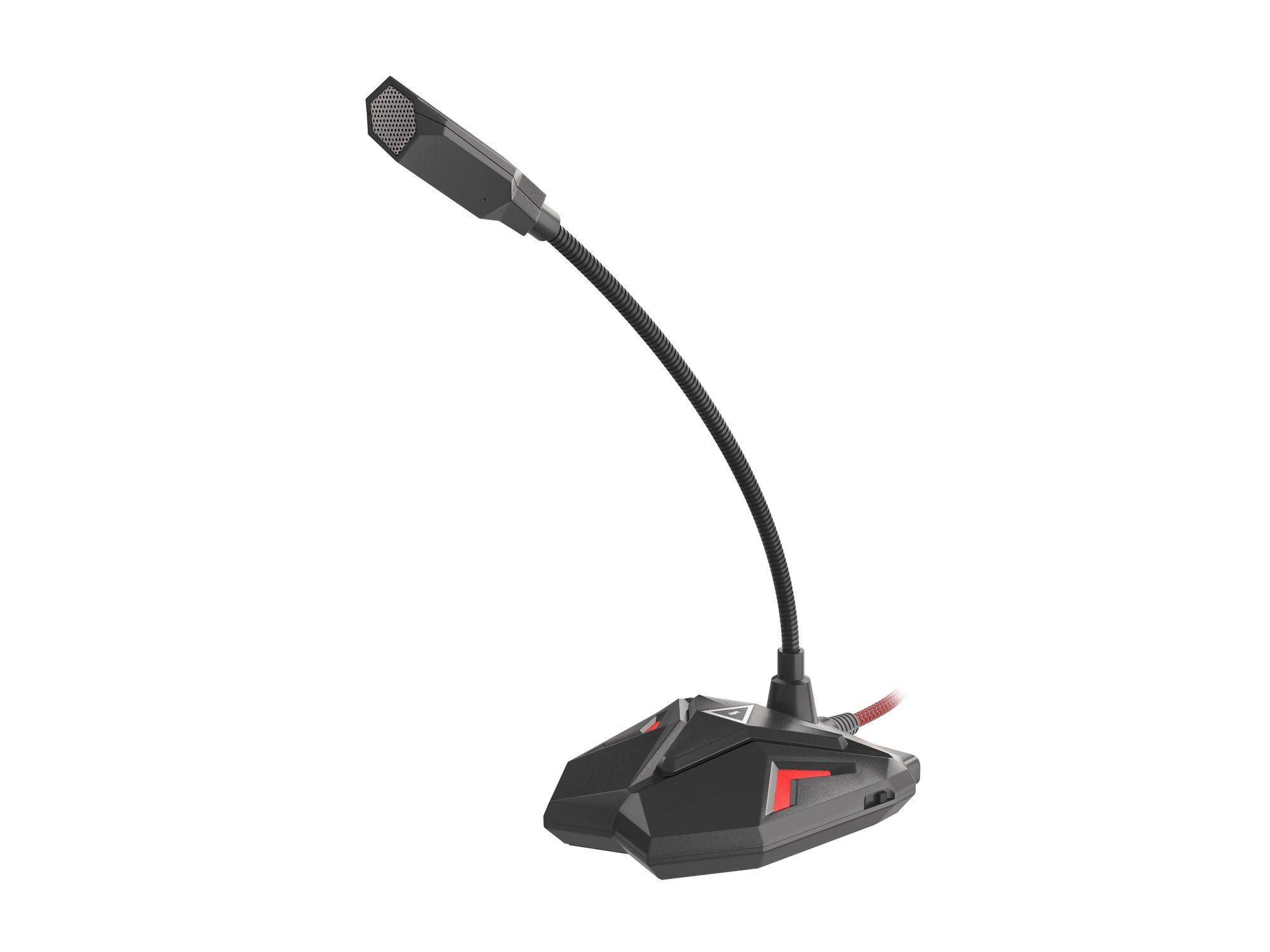 Microfone para PC GENESIS Radium 100 (Microfone para PC - Com fios - USB - Preto e Vermelho) — miniatura 4