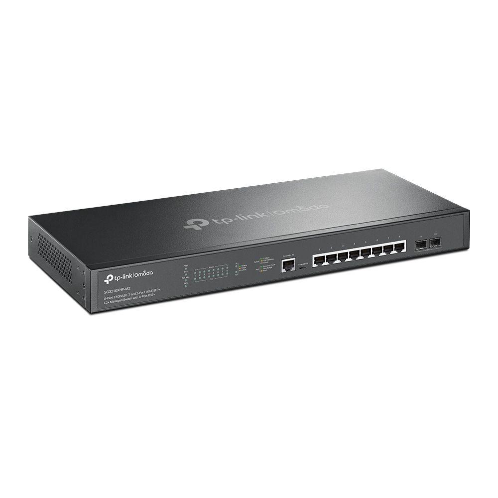 Switch Gerido TP-LINK TL-SG3210XHP-M2 (2.5G Ethernet - 12 MB - 80 Gbit/s - Preto) — miniatura 2