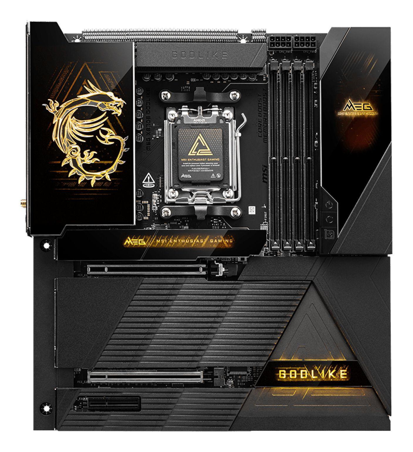 Motherboard MSI MEG X870E GODLIKE (AM5 - Extended ATX - Duplo canal - Preto), miniatura 2