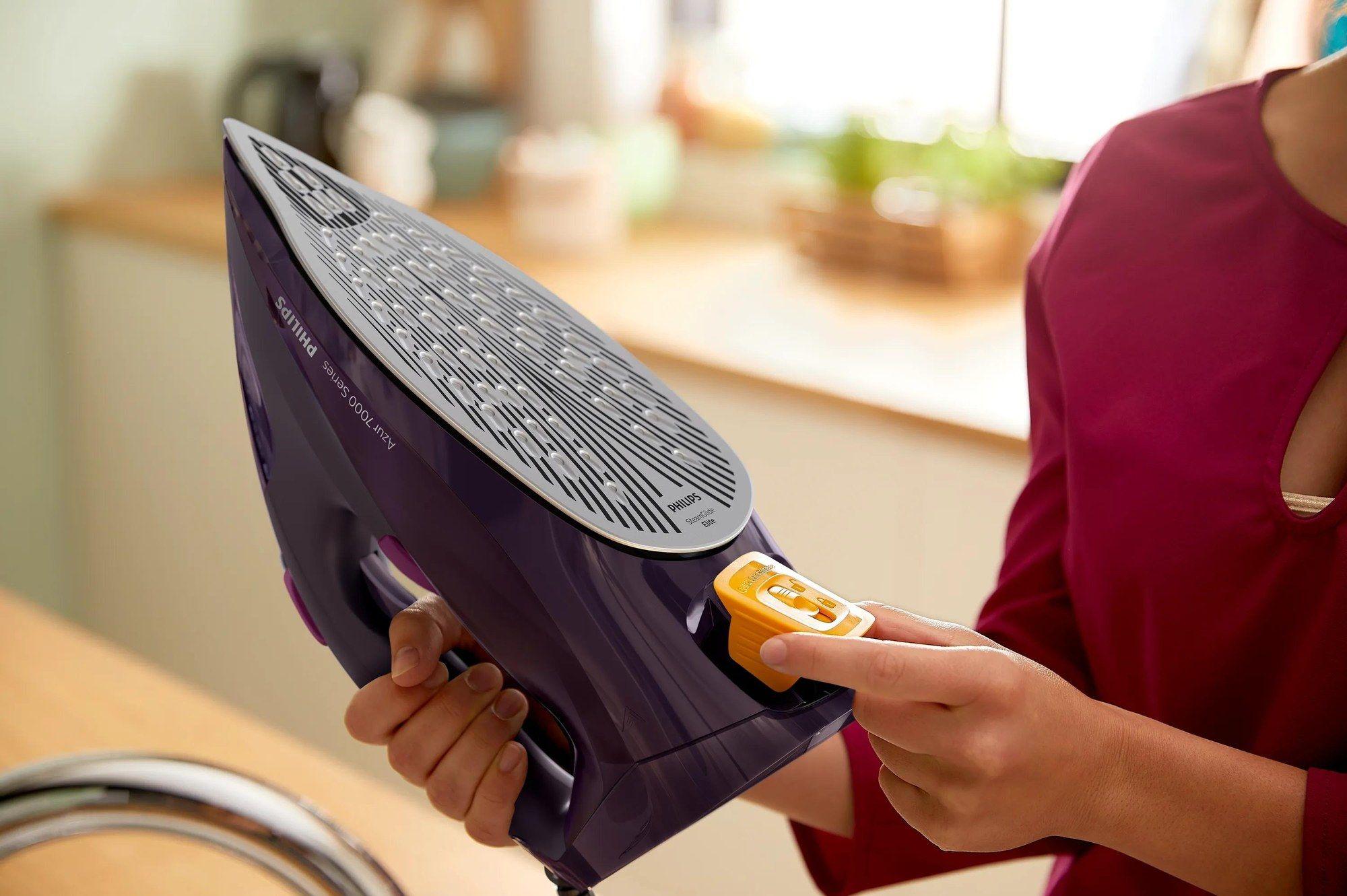 Ferro de Engomar a Vapor PHILIPS DST7061/30 (3000 W - 0,3 l - Base de ferro SteamGlide Elite - Roxo) — miniatura 8