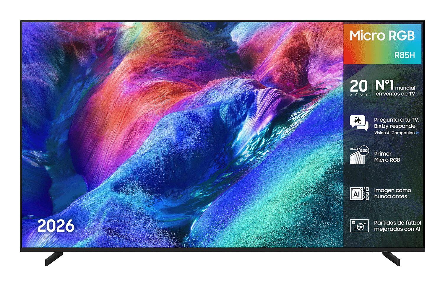 Televisão SAMSUNG TV TMR85R85HAUXXC (85" - 4K UHD - Micro RGB - Preto)