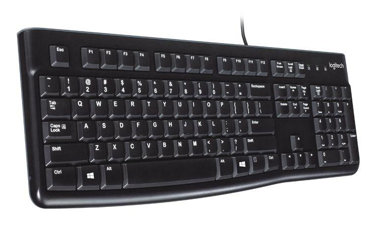 Teclado LOGITECH K120 (Espanhol - Tamanho completo - USB - Preto) — miniatura 3