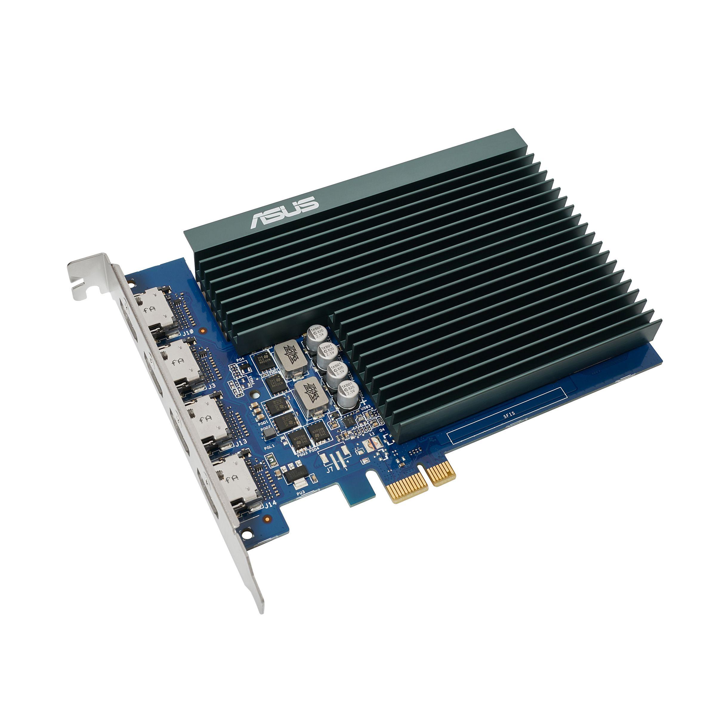 Placa Gráfica ASUS GT730-4H-SL-2GD5 (GeForce GT 730 - 5010 MHz - 2 GB - Preto e Azul) — miniatura 2