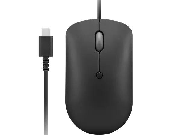 Rato LENOVO 400 USB-C Compact (Ambidestro - 2400 DPI - Ótico - Preto)