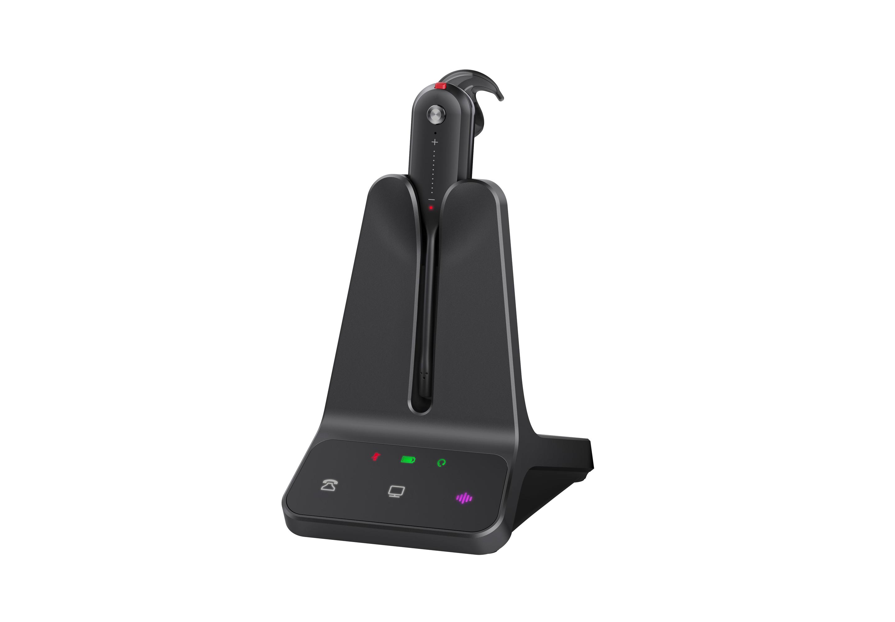 Headset YEALINK WH63 E2 UC (Monofónico - Sem fios - Intra-aural - Preto)