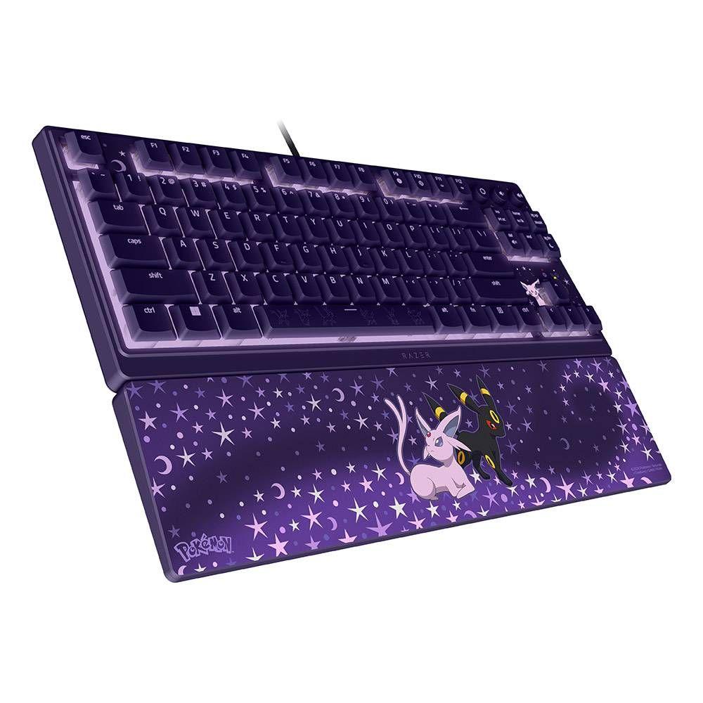Teclado RAZER Ornata V3 Tenkeyless – Espeon & Umbreon Edition (Tecla com membrana mecânica - 80 - USB - Roxo) — miniatura 3