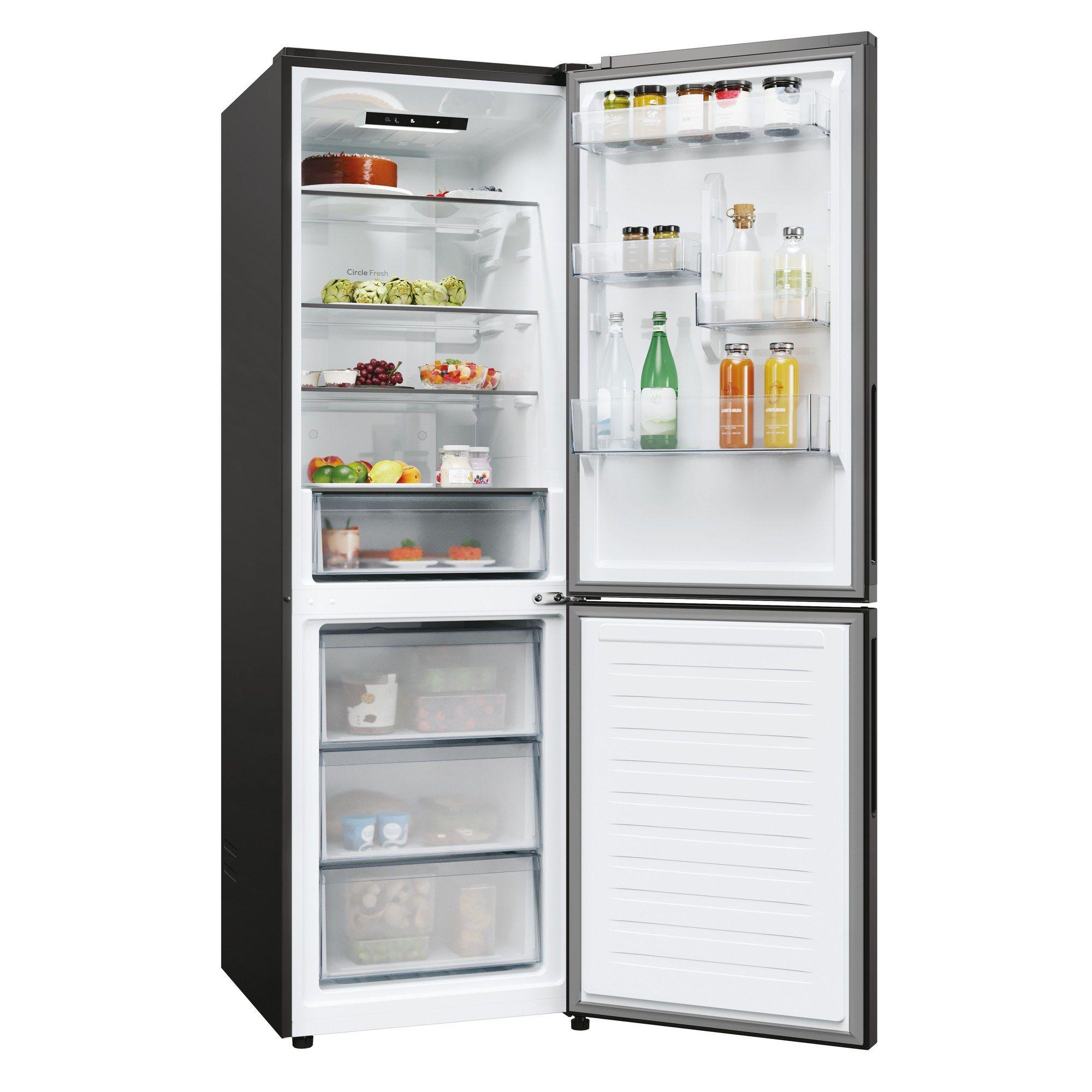 Frigorífico Combinado Independente CANDY CNCQ2T618EB (355 L - hOn - 185x59,5x66,7 cm - Preto) — miniatura 4