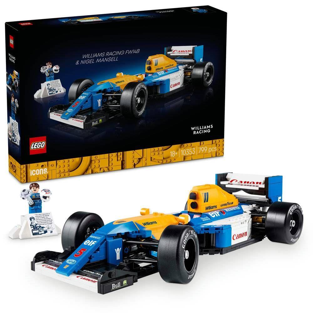 LEGO 10353 Icons Williams Racing FW14B e Nigel Mansell (18+ anos - 799 peças), miniatura 3