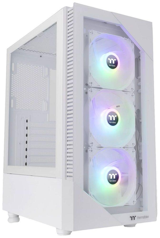 Caixa PC Gaming THERMALTAKE View 200 TG ARGB Snow (ATX, micro ATX, Mini-ITX - PS2 - Midi Tower - Branco) — miniatura 2