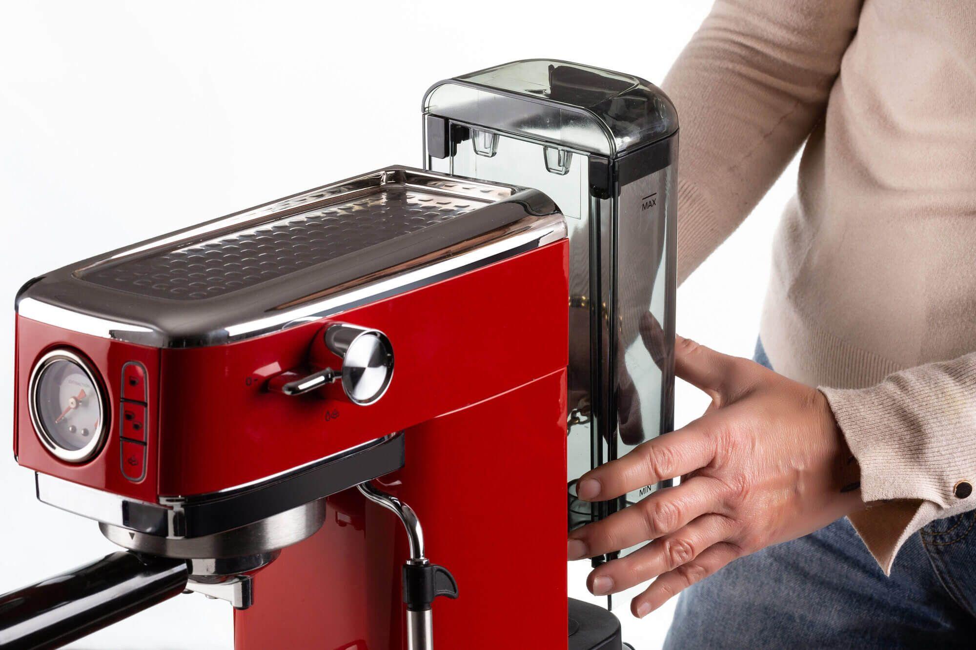 Máquina de Café Expresso ARIETE Moderna Line 1381/33 (1300 W - 15 bar - 1,1 l - Vermelho), miniatura 4