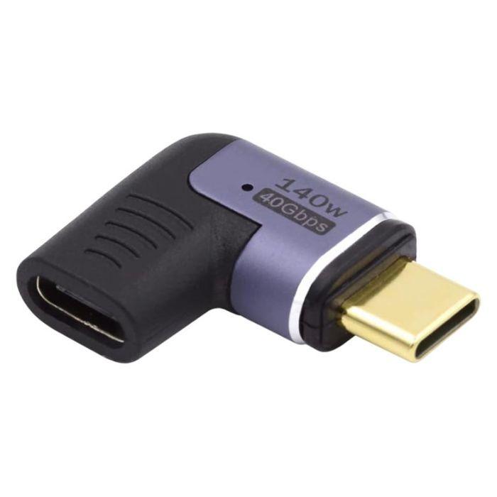 Adaptador Magnético Angular EWENT EC1048 (USB-C - Thunderbolt 3/4 - Preto) — miniatura 3