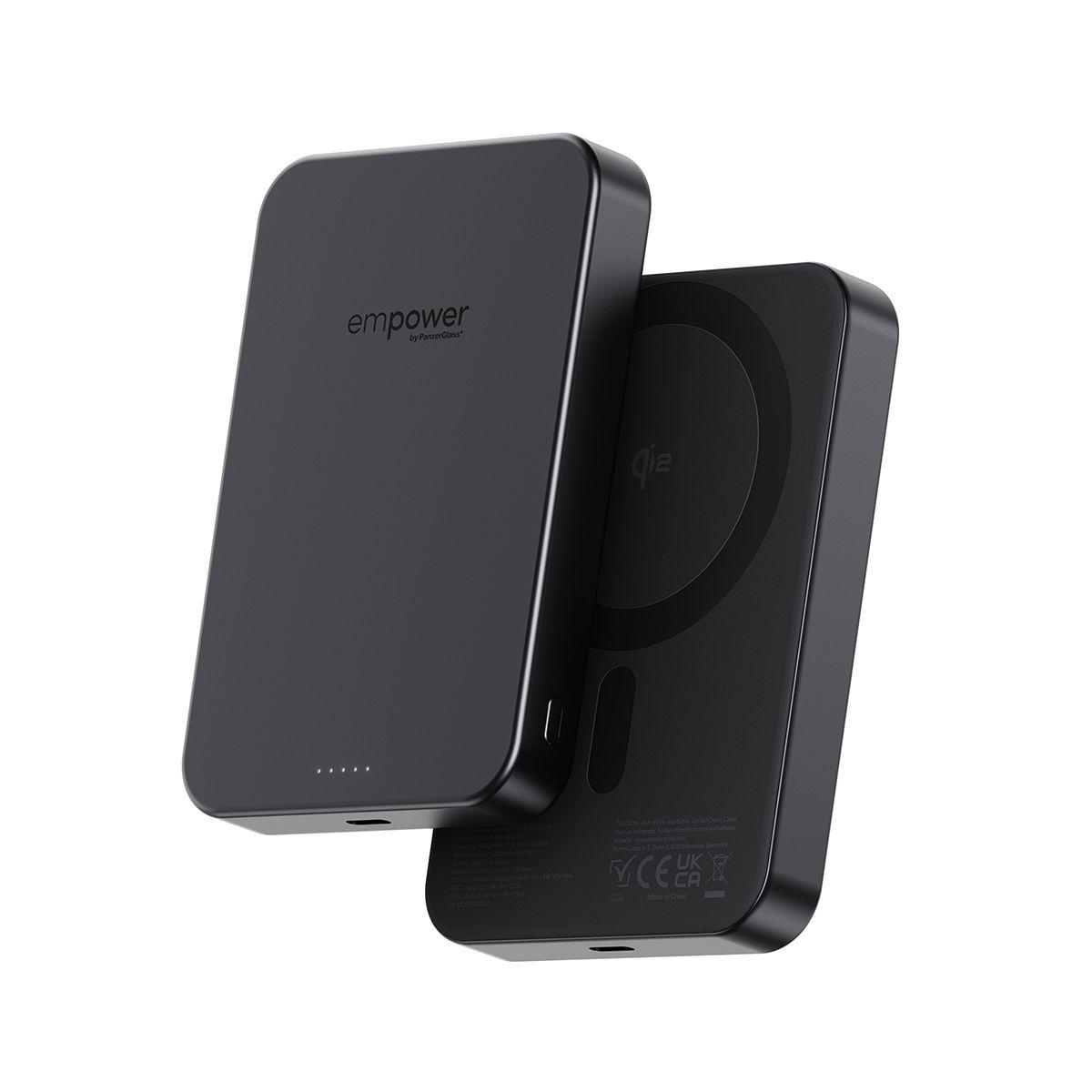 Bateria Externa PANZERGLASS empower by PanzerGlass Bank (10 000 mAh - Preto)