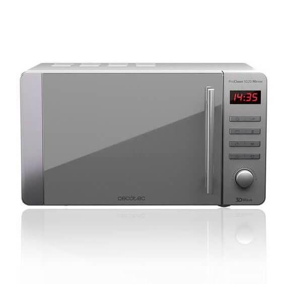 Micro-ondas Independente CECOTEC ProClean 5020 Mirror (700 W - 20 l - Rotativo, botões - Cinzento) — miniatura 2