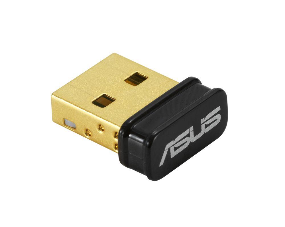 Adaptador USB Wi-Fi ASUS USB-N10 Nano B1 (Wi-Fi 4 - 150 Mbit/s - Single-band - Preto)