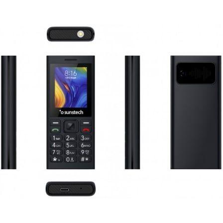 Telemóvel Clássico SUNSTECH CEL5 (128MB - 2,4" - Duplo SIM - Preto)