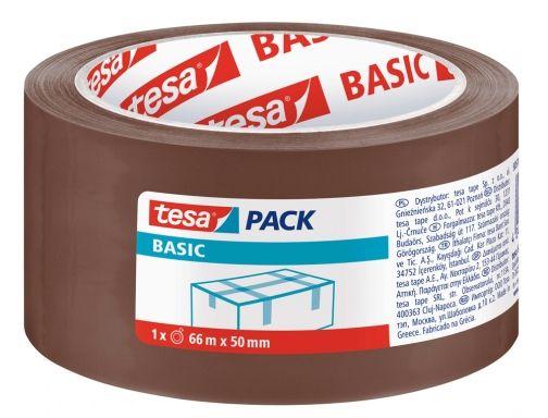 Fita Adesiva de Embalagem TESA Basic (Polipropileno - 66 mt x 50 mm - Castanho)