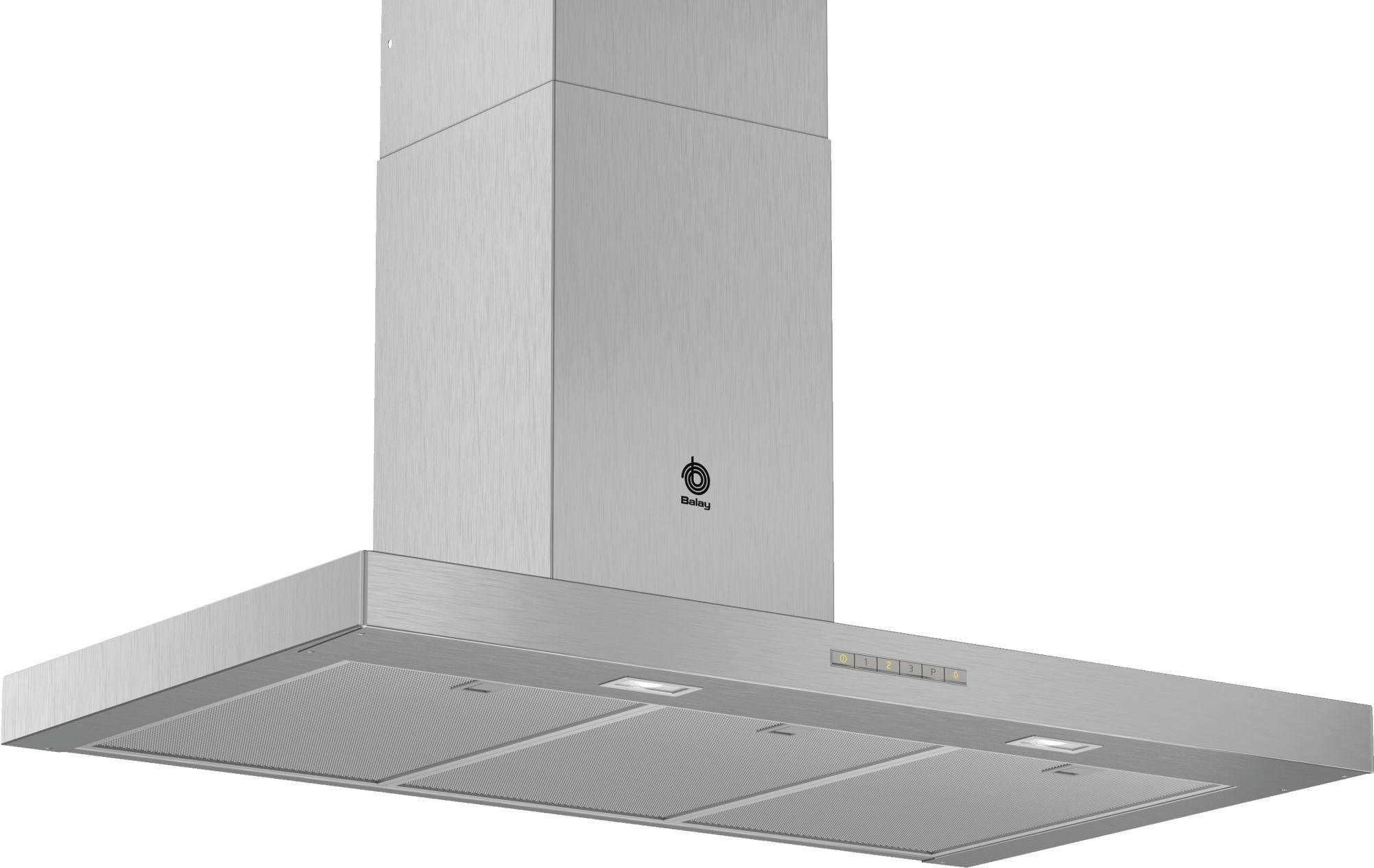 Exaustor de Parede BALAY 3BC097EX (Altura 63,5-107,5 cm - 90 cm - 50 cm - Inox)