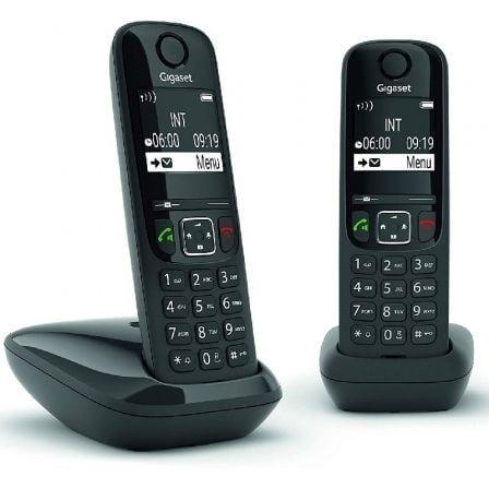 Telefone Fixo Sem Fios GIGASET AS690 DUO (14 h - Preto), miniatura 3