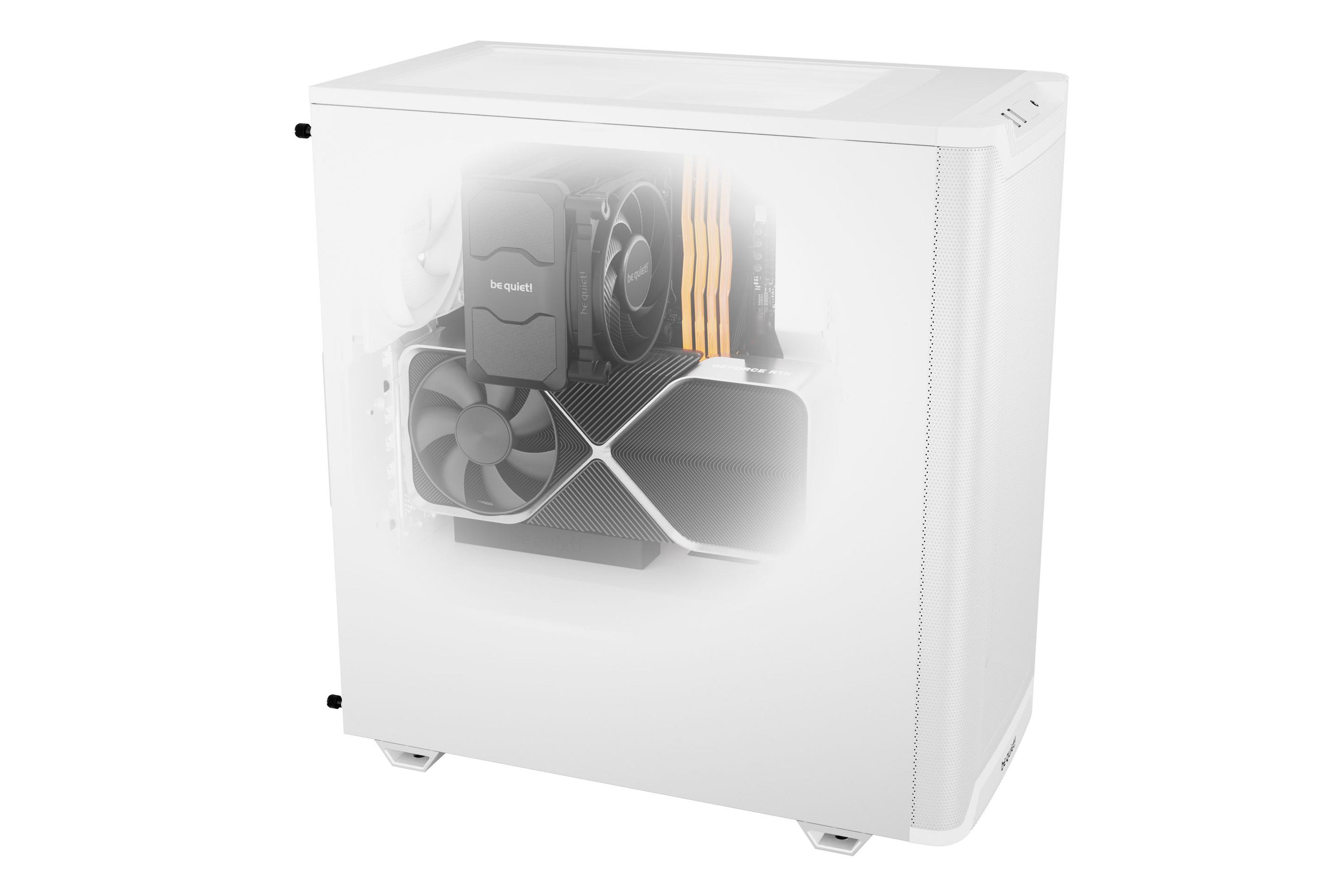 Caixa PC BE QUIET! PURE BASE 501 Airflow (ATX, micro ATX, Mini-ITX - ATX, PS2 - Midi Tower - Branco) — miniatura 5