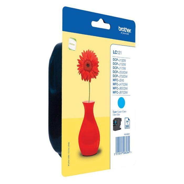 Tinteiro BROTHER LC121CBP (Ciano), miniatura 2