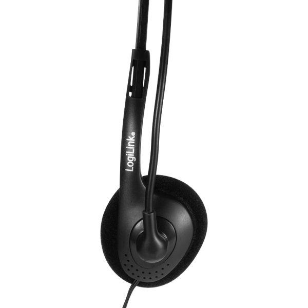 Headset Monofónico LOGILINK HS0054 (Monofónico - Com fios - Supra-aural - Preto), miniatura 8