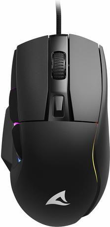 Rato SHARKOON SKILLER SGM35 (Mão direita - 6400 DPI - Ótico - Preto)