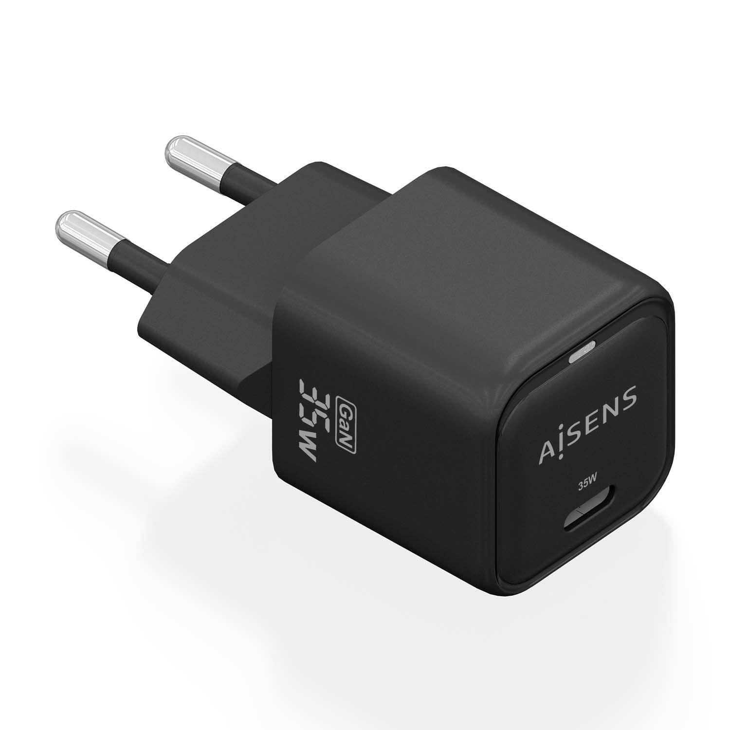 Carregador de Parede AISENS ASCH-35W1P023-BK (35 W - Preto)