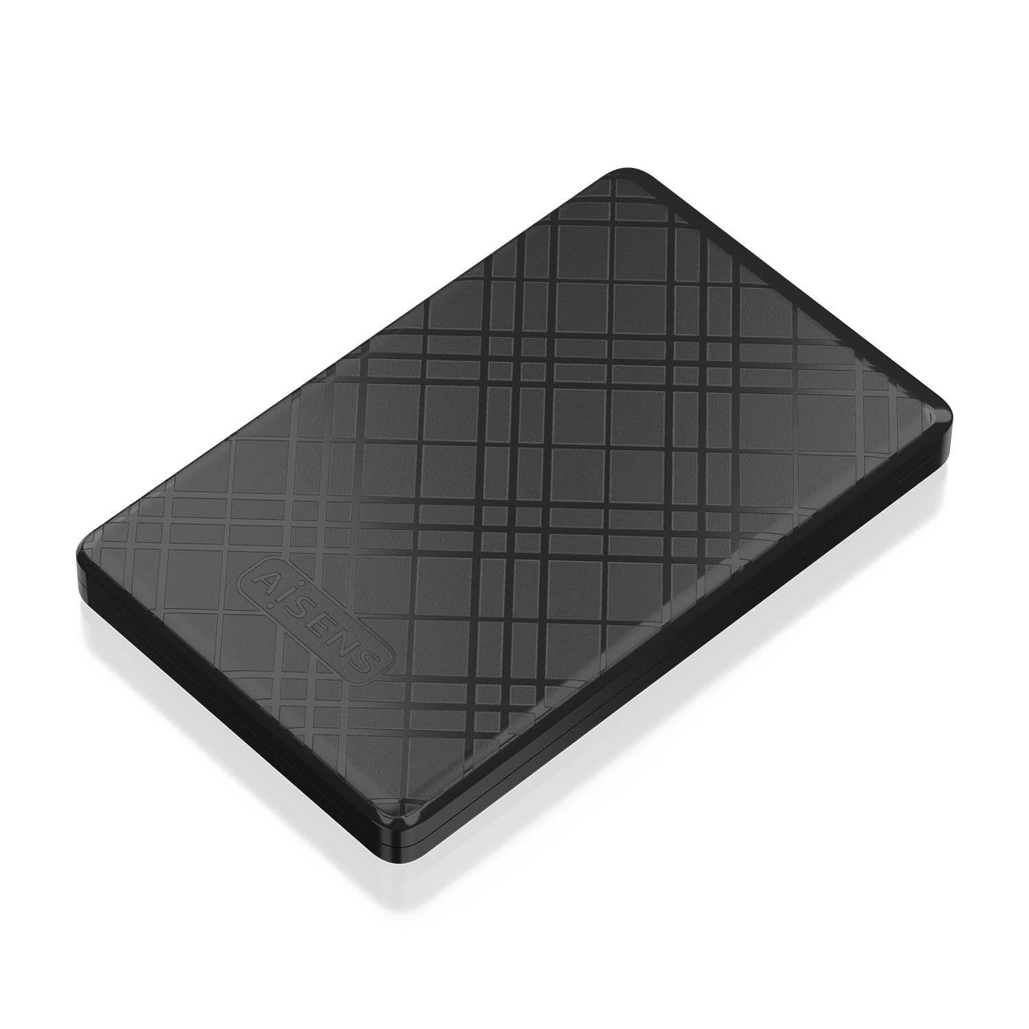 Caixa Externa AISENS ASE-2522B (2 TB - 2,5 polegadas - Preto)