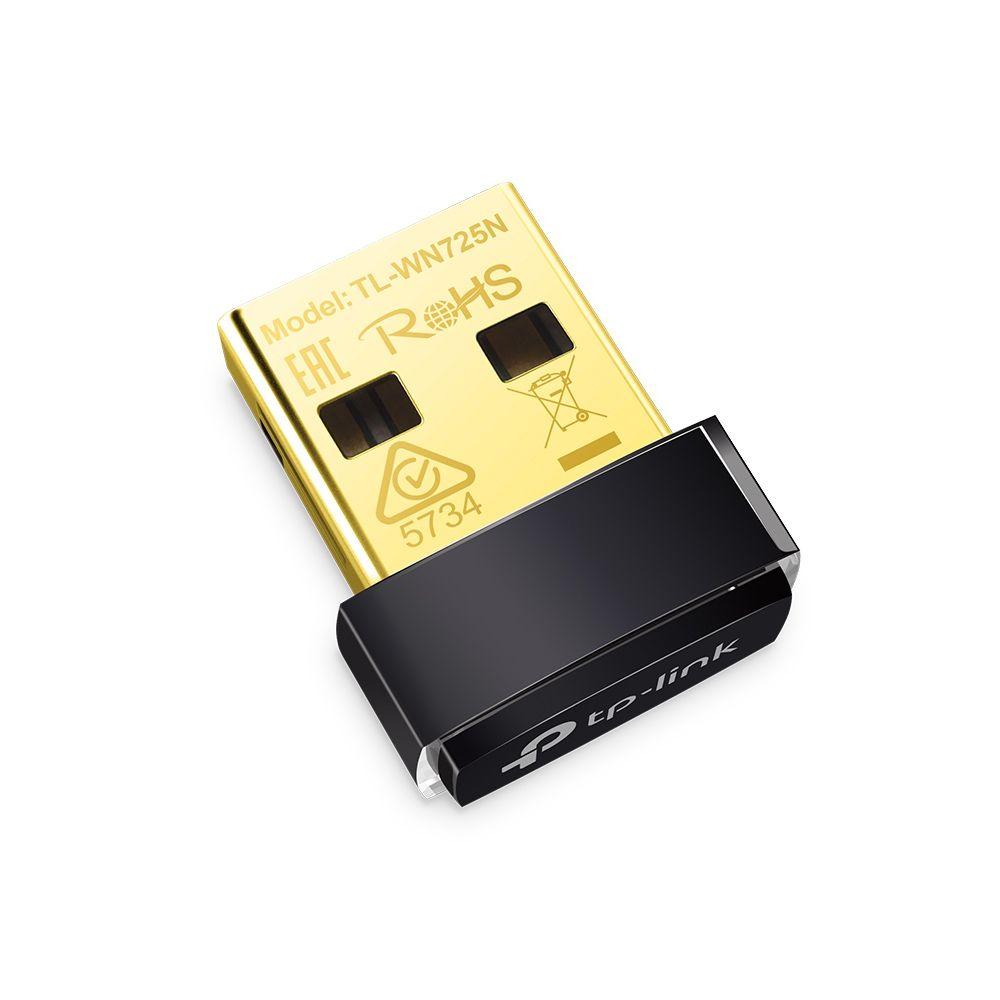 Adaptador USB Wi-Fi TP-LINK TL-WN725N (Wi-Fi 4 - 150 Mbit/s - Single-band - Preto) — miniatura 2