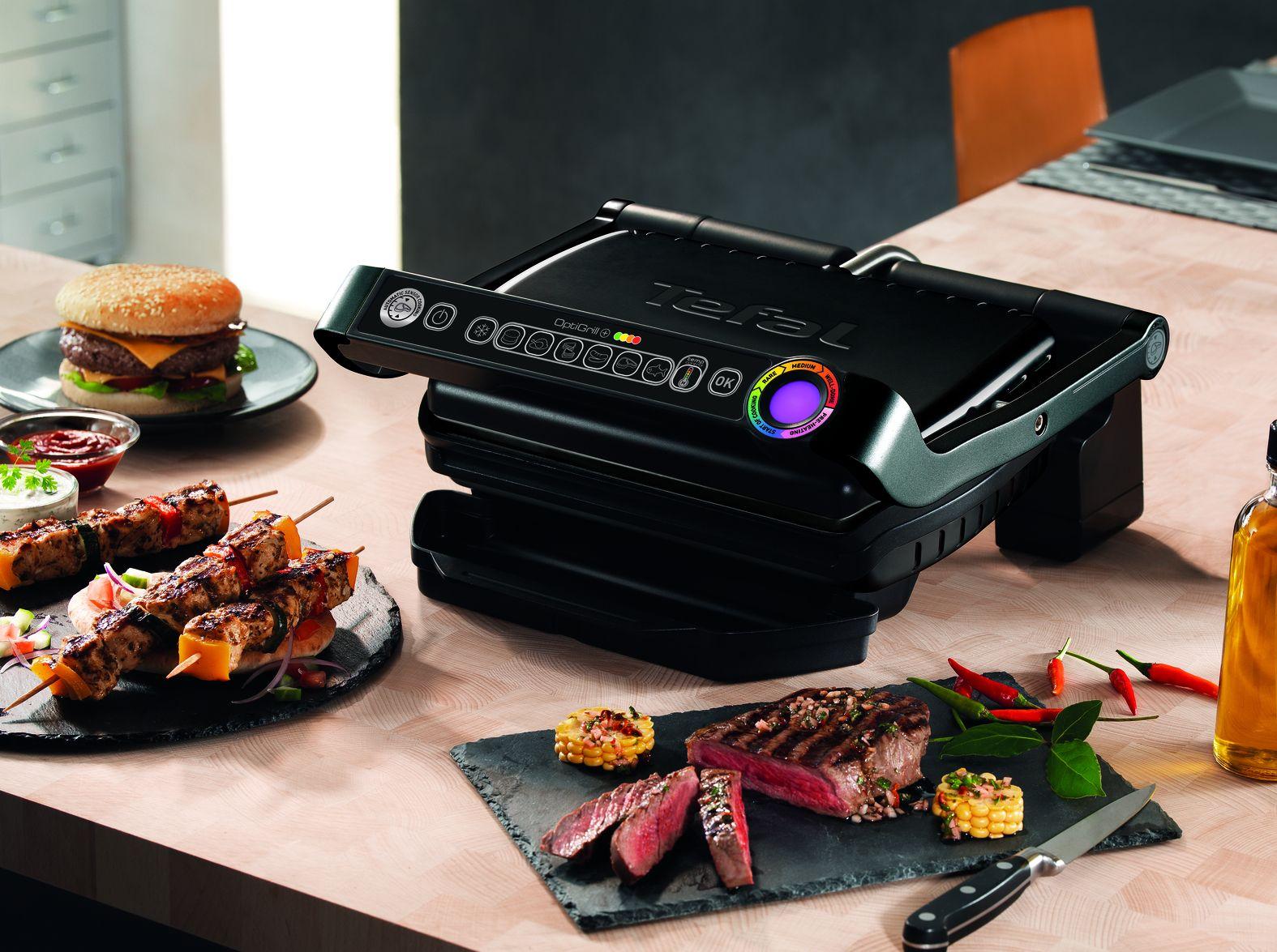 Grelhador de Contacto TEFAL GC712812 OptiGrill+ (Altura 17,5 cm - Preto), miniatura 6