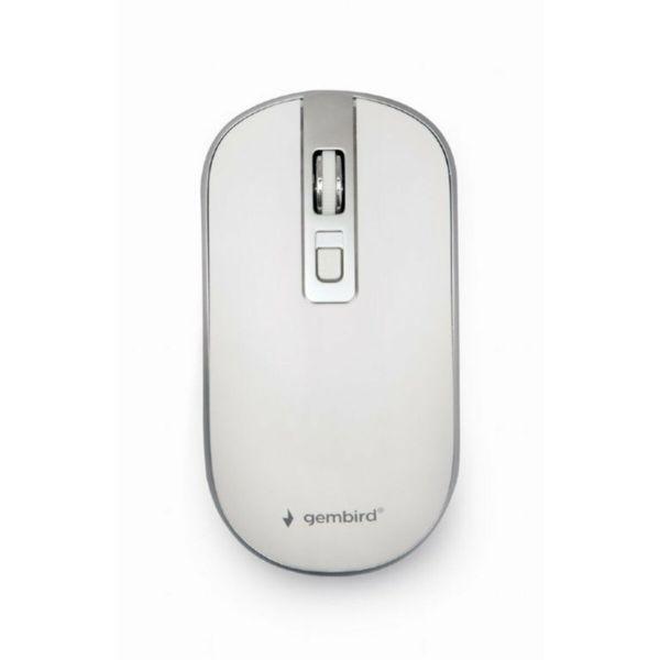 Rato GEMBIRD MUSW-4B-06-WS (Ambidestro - 1600 DPI - Ótico - Branco e Prateado), miniatura 2