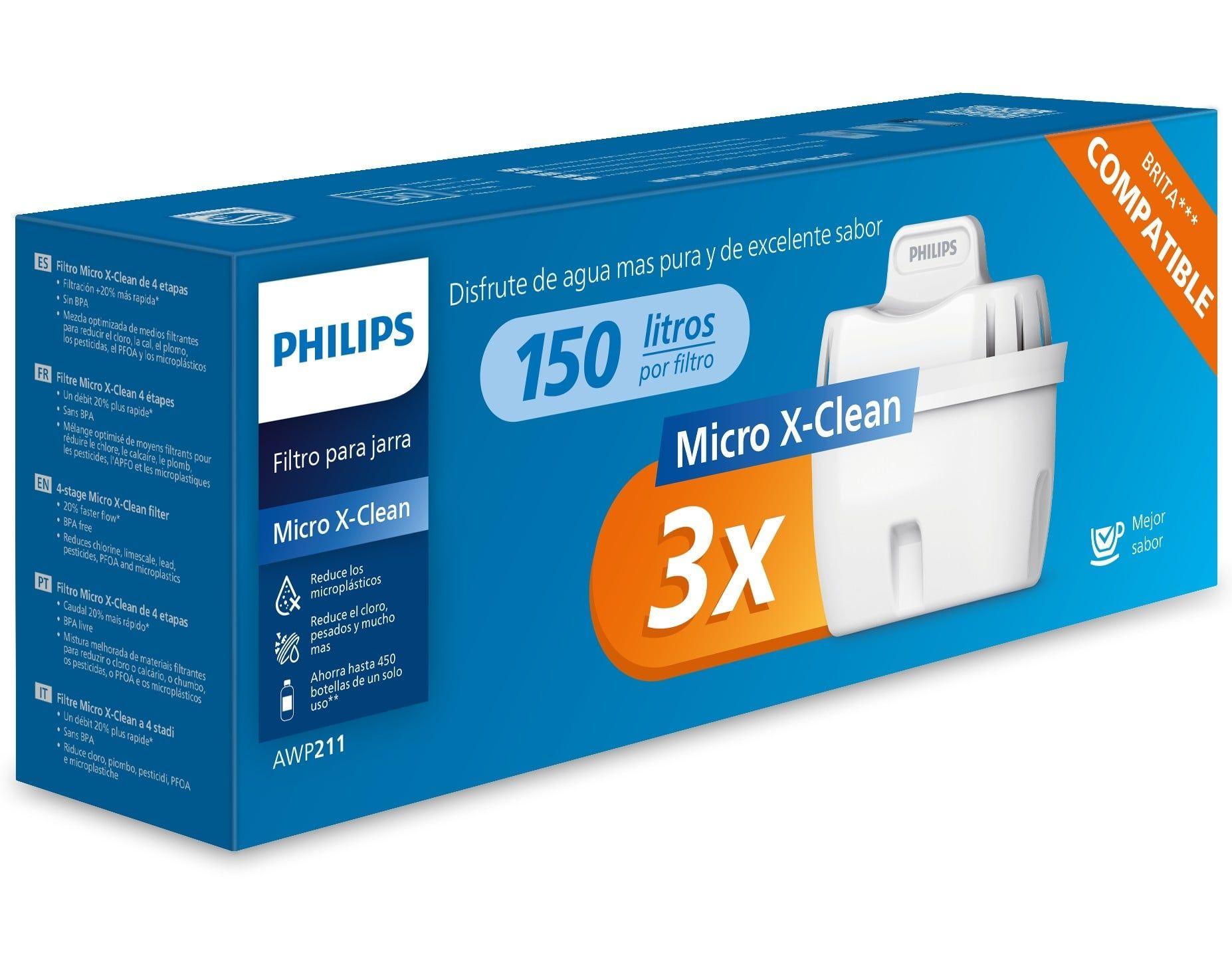 Filtros de Água PHILIPS AWP211/24 (Micro X-Clean - Pack de 3)