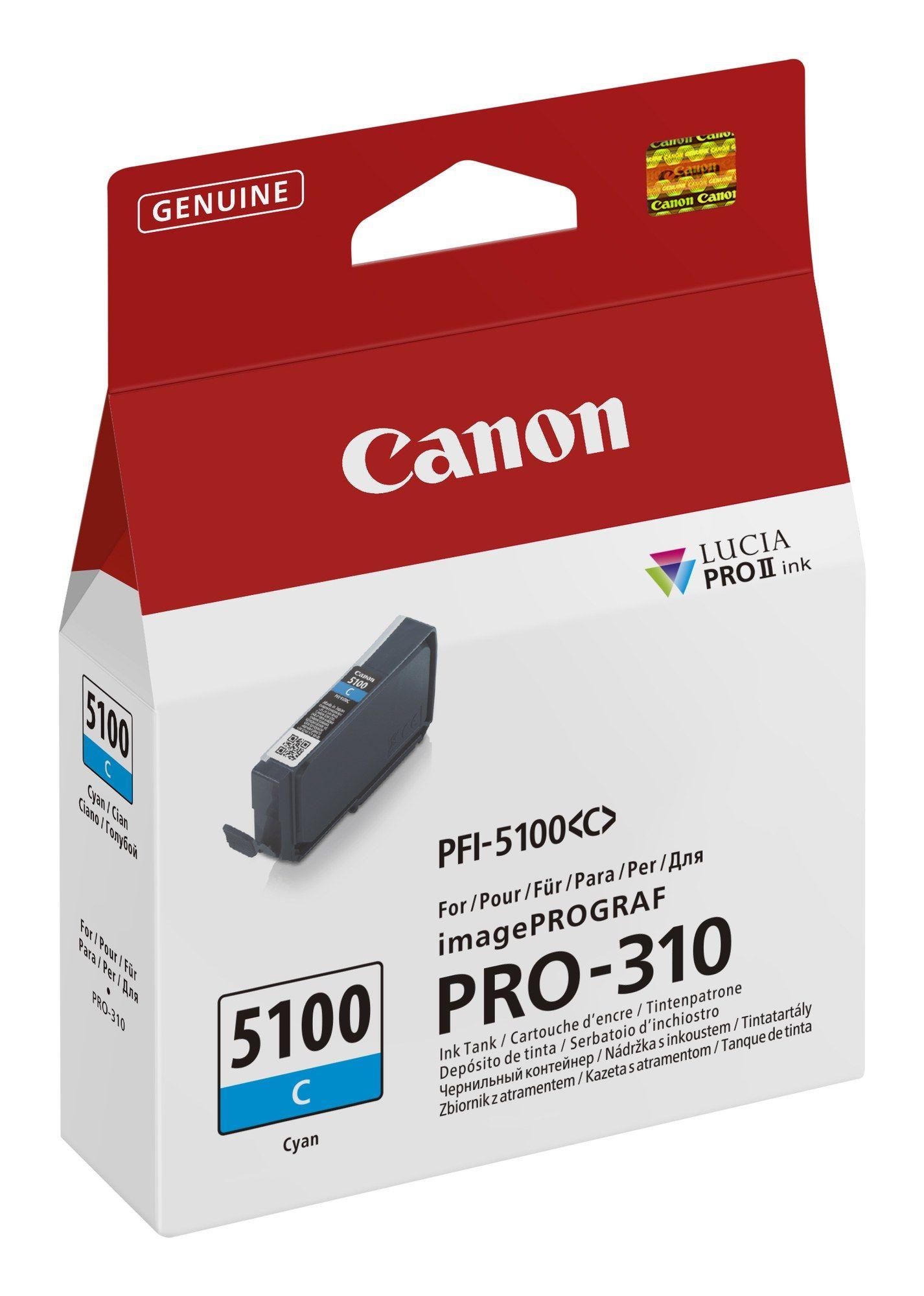 Tinteiro CANON PFI-5100 C (Ciano), miniatura 2