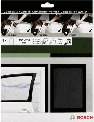 Papel de Lixa Manual BOSCH 2609256C47 (Carbeto de silício)