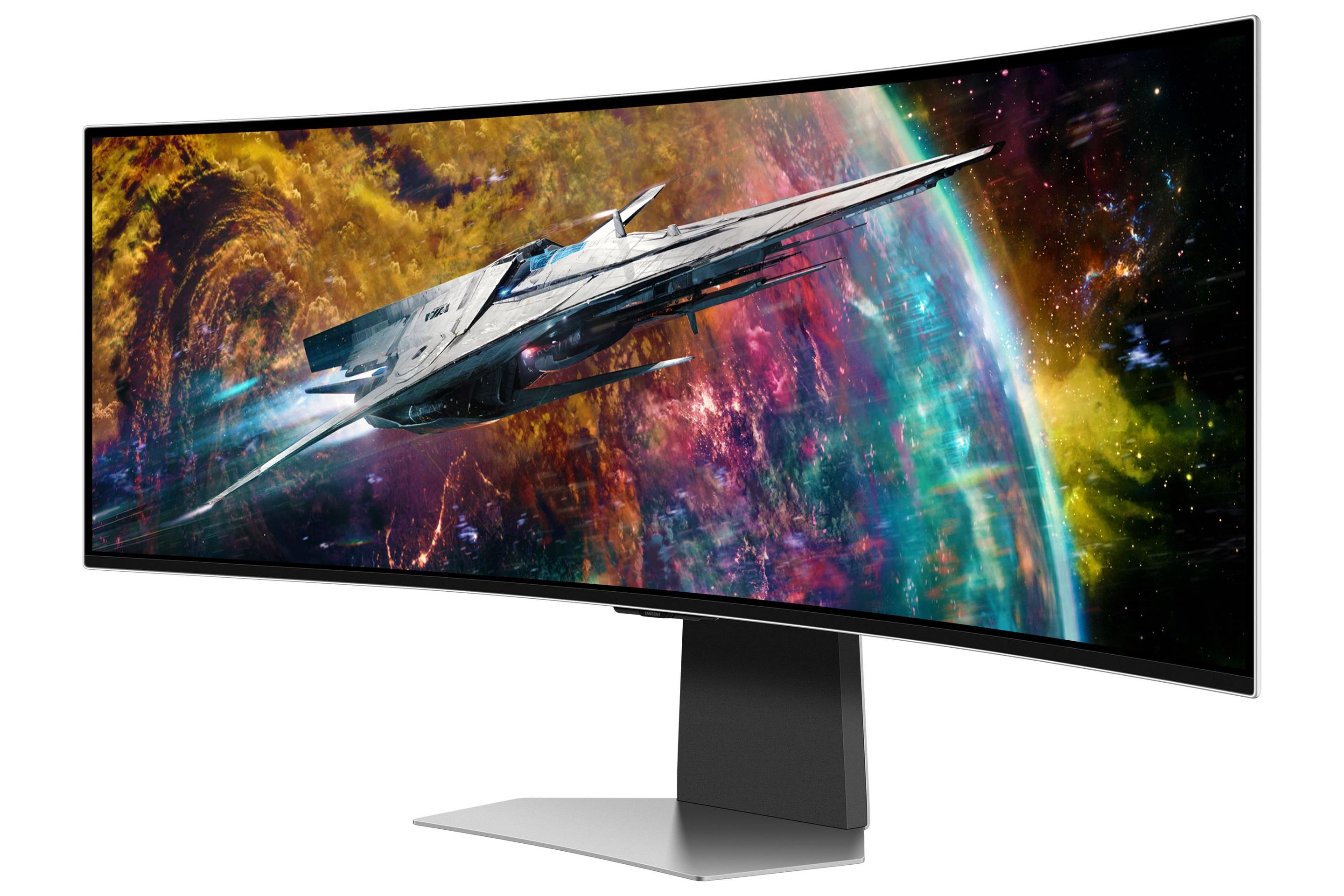 Monitor SAMSUNG Odyssey G9 G95SC LS49CG950SUXEN (49" - OLED - 240 Hz - Prateado) — miniatura 3