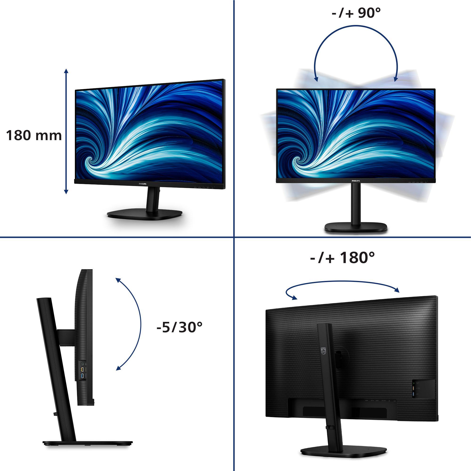 Monitor PHILIPS 32B2U3601/00 (31,5" - IPS - 100 Hz - Preto), miniatura 3