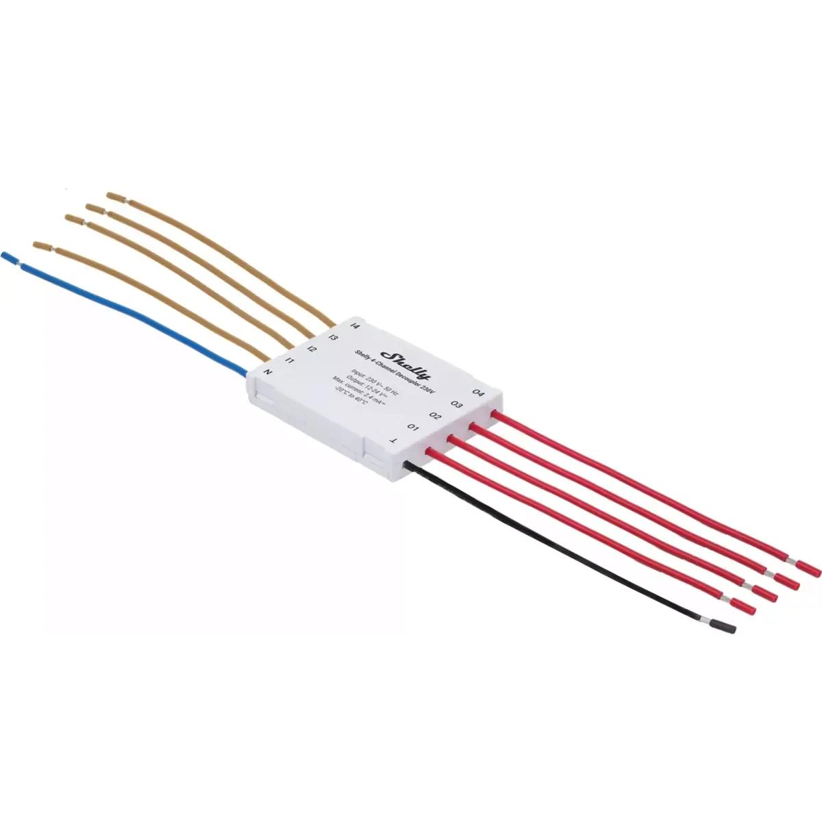 Desacoplador de 4 Canais SHELLY 4-Channel Decoupler 230V (230 V), miniatura 2