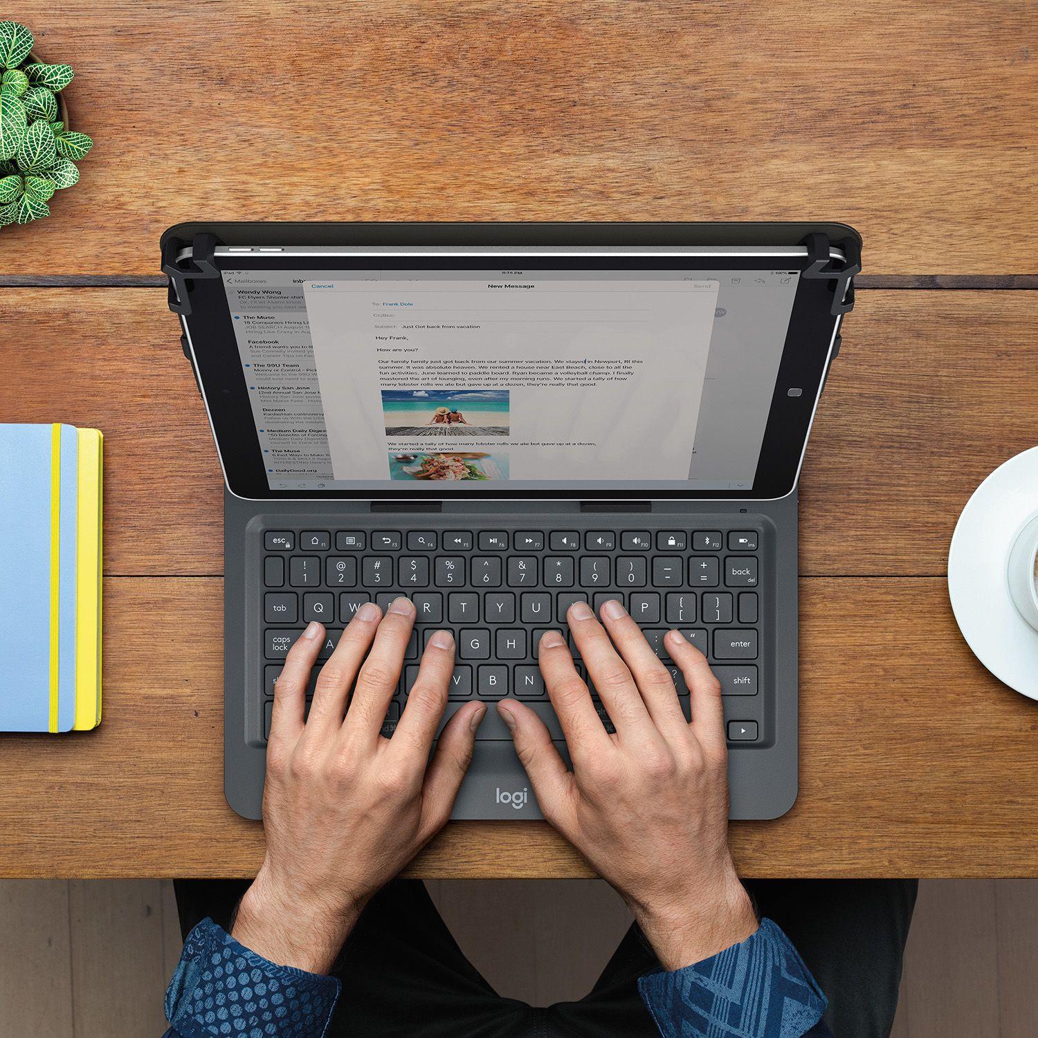 Capa com Teclado LOGITECH Universal Folio (Sem fios - Qualquer marca - Bluetooth - Preto) — miniatura 16