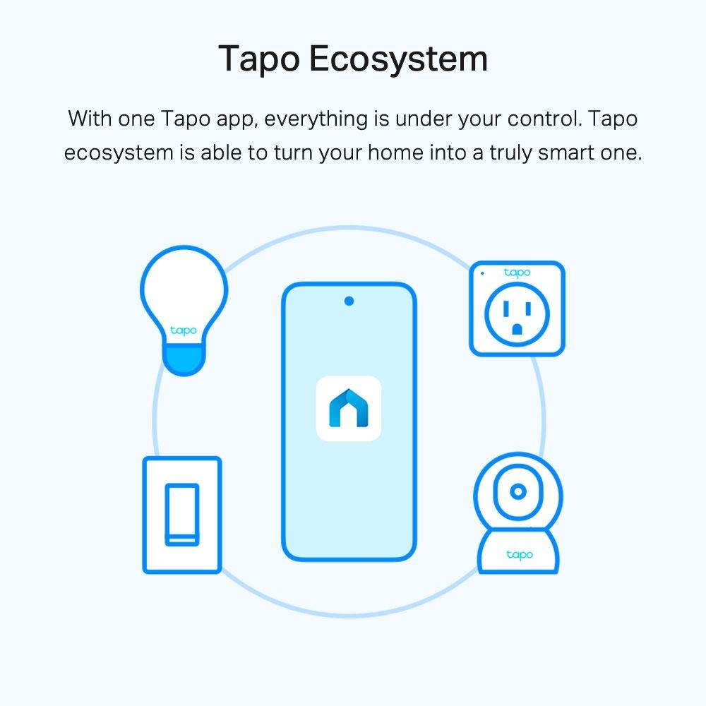 Lâmpada Inteligente TP-LINK Tapo L510E (Vidro, metal - Branco) — miniatura 7