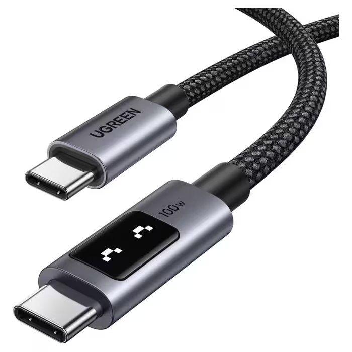 Cabo USB-C UGREEN Uno L509 (2 m - USB-C - Preto) — miniatura 2