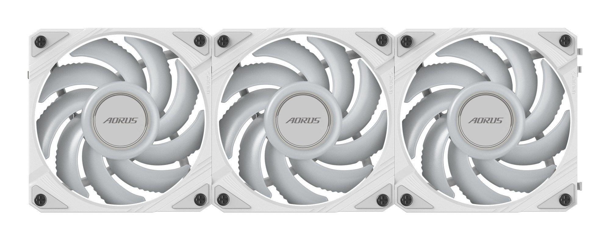 Kit de 3 Ventoinhas para Caixa GIGABYTE AORUS EZ CHAIN FAN 120 ICE (Não suportado - Branco), miniatura 6