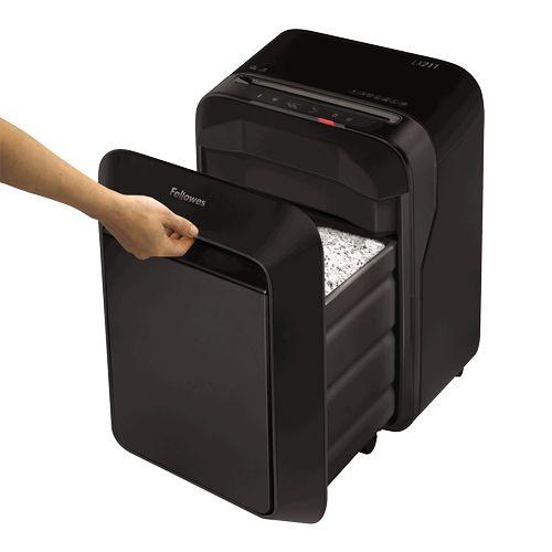 Destruidora de Papel FELLOWES LX211 (Microcorte 2 x 12 mm - 15 Folhas - Preto) — miniatura 2