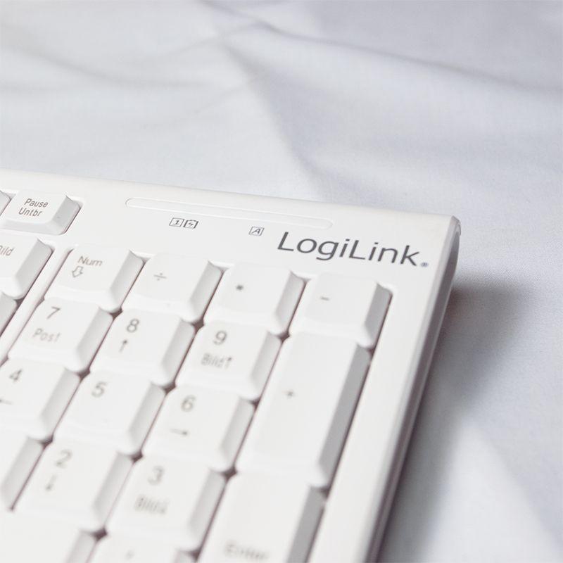 Conjunto de Teclado e Rato LOGILINK ID0104W (Alemão - Tamanho completo - USB - Branco) — miniatura 5