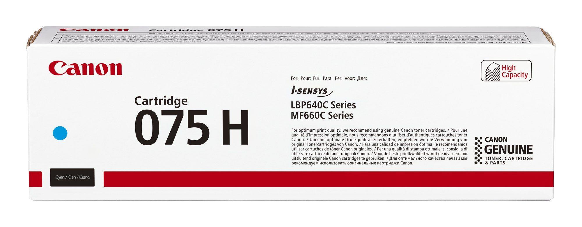 Toner CANON 075 H C 6368C002 (2500 páginas - Ciano)