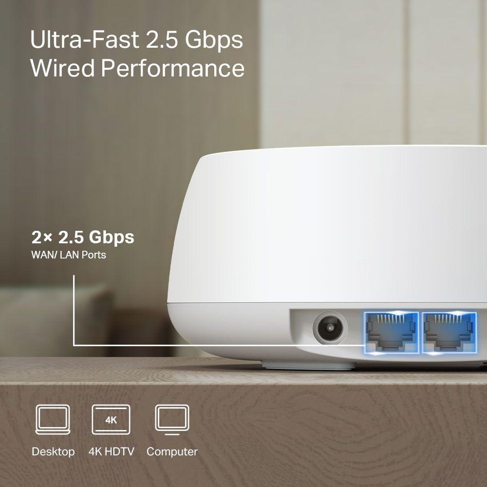 Sistema Wi-Fi Mesh TP-LINK Deco BE25 (Wi-Fi 7 - 2882 Mbit/s - Banda dupla - Branco) — miniatura 5
