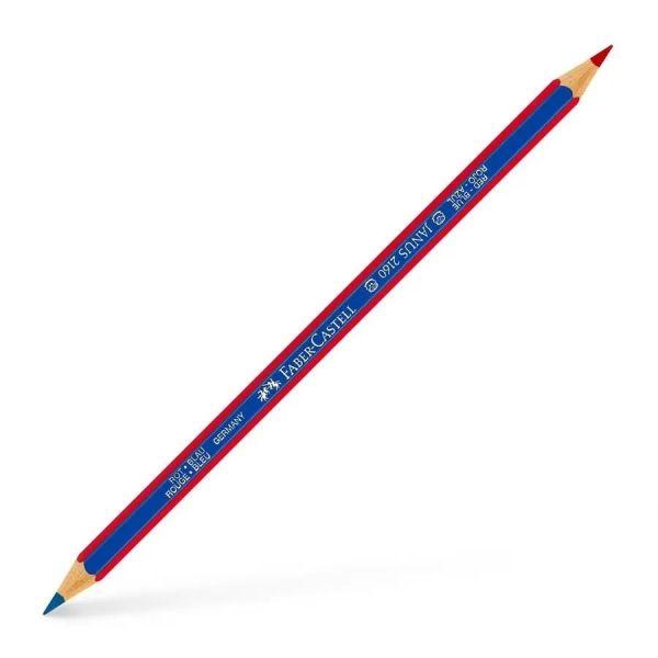 Lápis Bicolor FABER-CASTELL Janus 2160 (Azul/Vermelho)