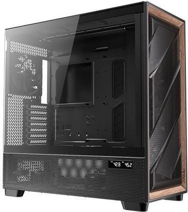 Caixa PC ANTEC FLUX PRO EUV (ATX, E-ATX, ITX, micro-ATX - Full Tower - 19 cm - Preto e Madeira)